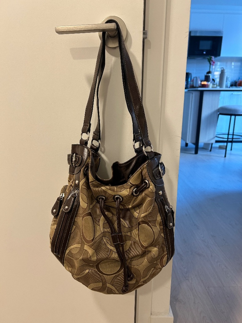 Thrifted "hobo" style purse